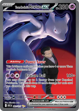 Team Rocket's Mewtwo ex (Ascended Heroes 281/217)